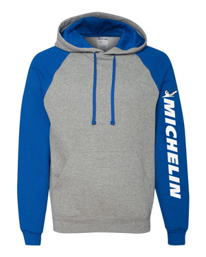 86035- CAMSO Nublend® Colorblocked Raglan Hooded Sweatshirt