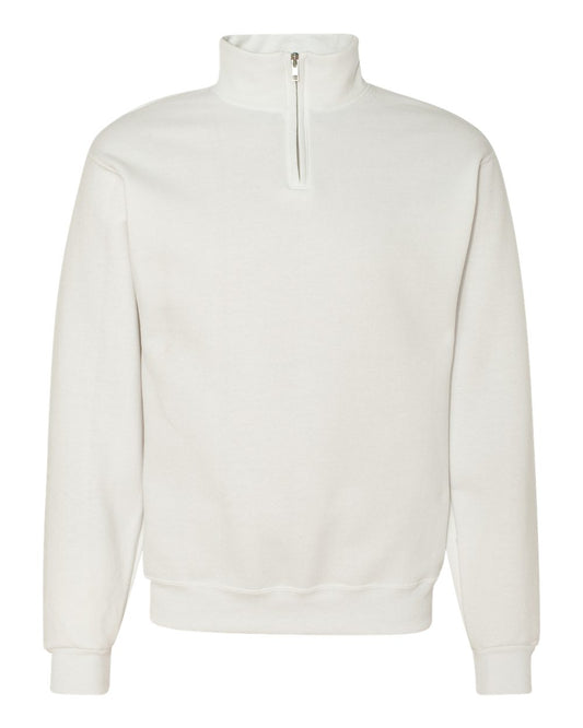 WHITE Adult Jerzees 1/4 Zip Sweatshirt