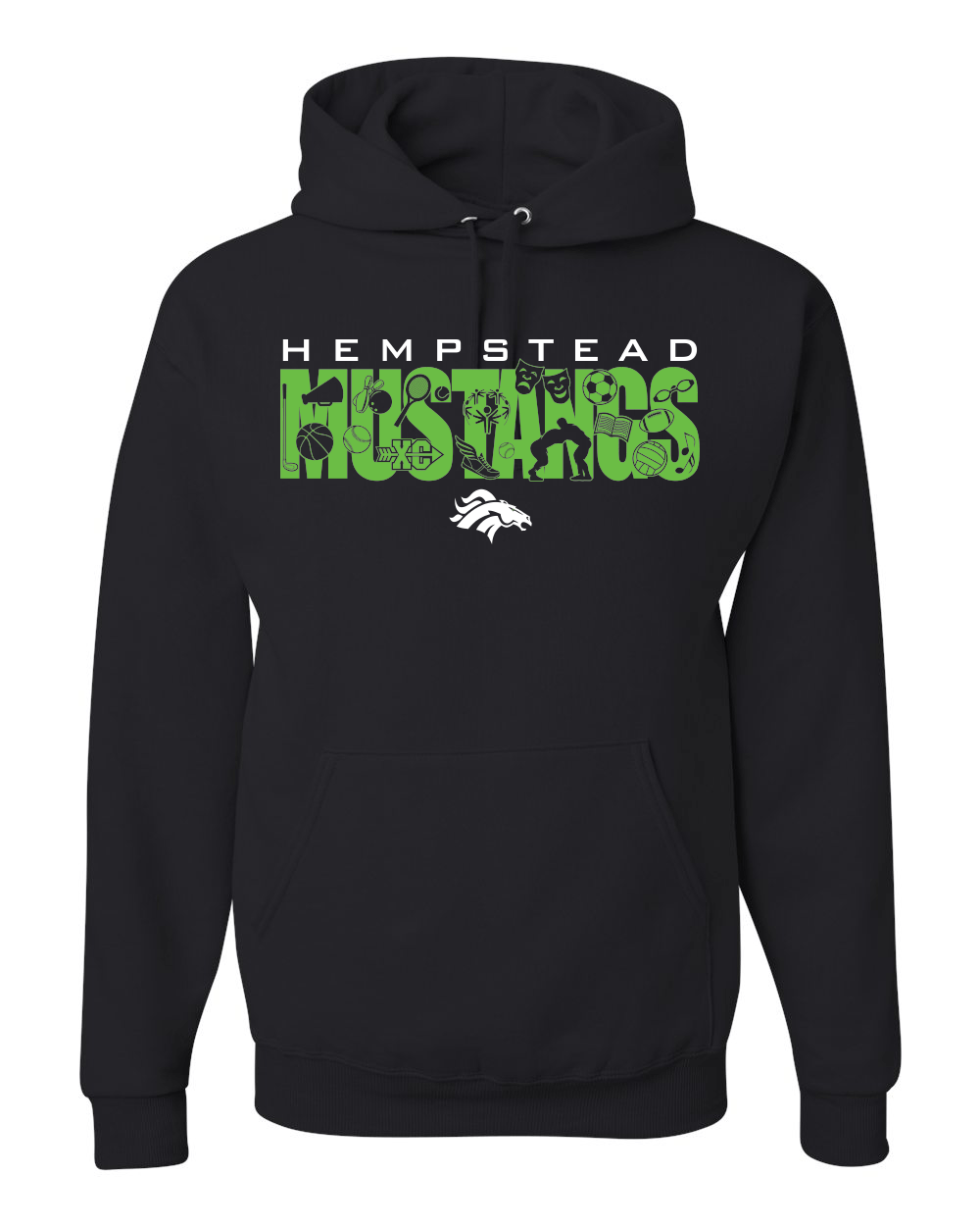 996M- HEMPSTEAD STAFF NuBlend® Hooded Sweatshirt