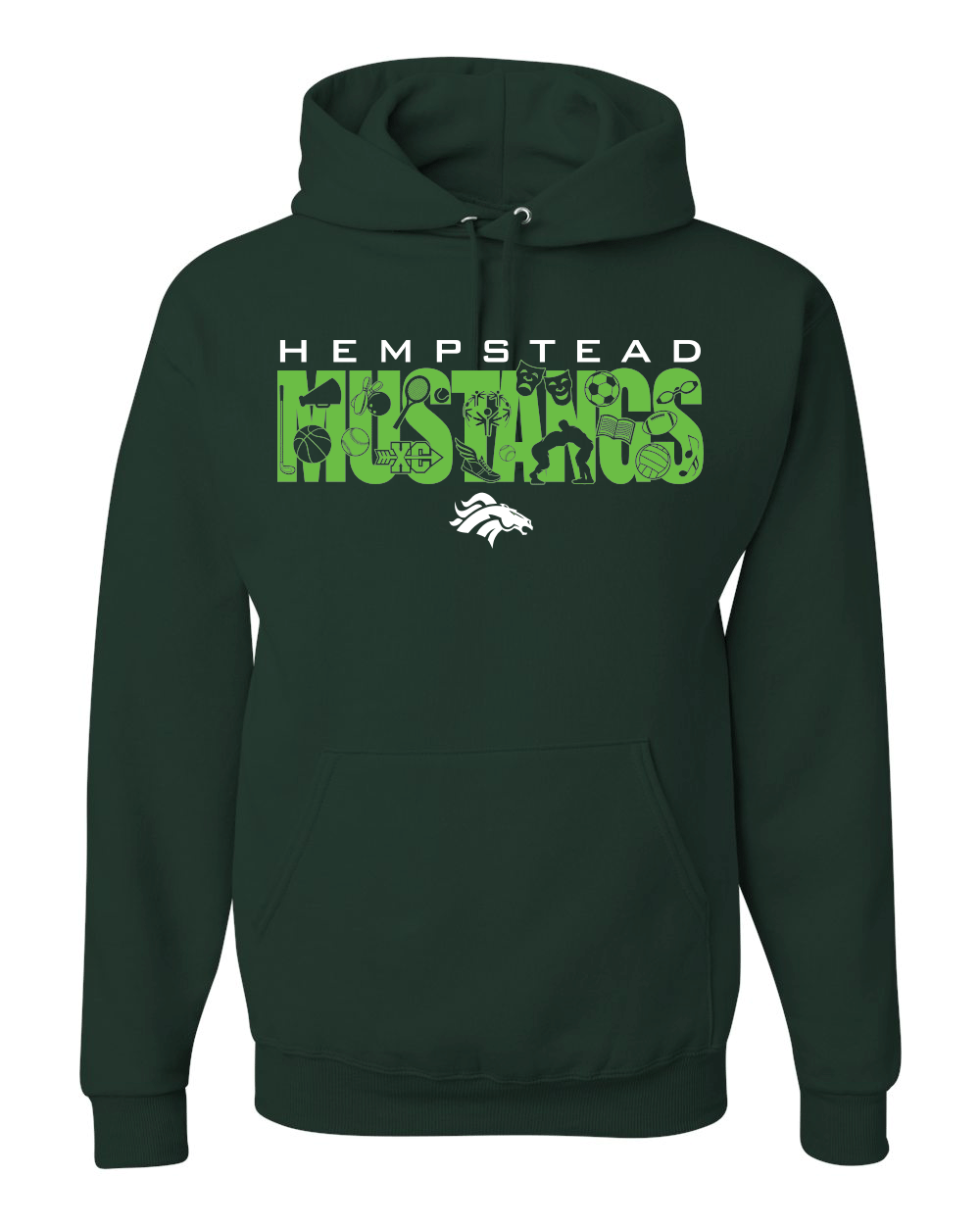 996M- HEMPSTEAD STAFF NuBlend® Hooded Sweatshirt