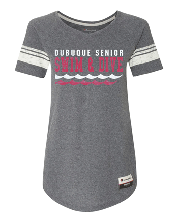 AO350- DBQ SENIOR SWIM Champion - Women's Originals Triblend Varsity Tee