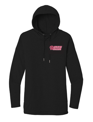 DT671- DBQ SENIOR MEN'S SWIMMING District ® Women’s French Terry ™ Hoodie Tee