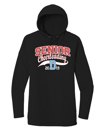DT671- SENIOR CHEER District ® Women’s Featherweight French Terry ™ Hoodie