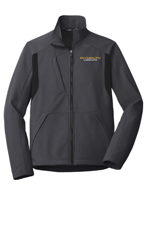 J336- PLYMOUTH LUBES Port Authority® Back-Block Soft Shell Jacket