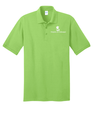 KP55T- HOSPICE Lime Tall Core Blend Jersey Knit Polo