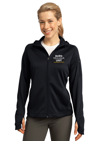 L248- U OF I BURN UNIT Sport-Tek® Ladies Tech Fleece Full-Zip Hooded Jacket