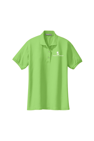 L500- HOSPICE Lime Ladies Silk Touch™ Polo