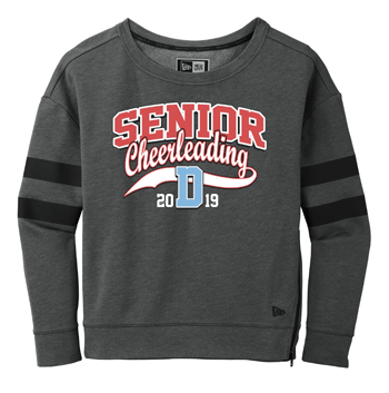 LNEA513- SENIOR CHEER New Era ® Ladies Tri-Blend Fleece Varsity Crew