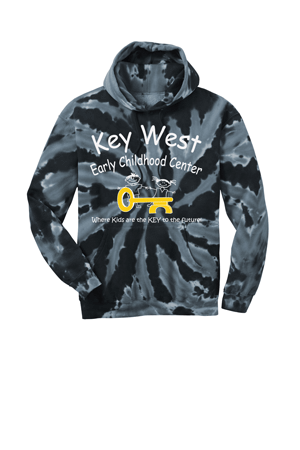 PC146- KEY WEST EARLY CHILDHOOD Tie-Dye Pullover Hooded Sweatshirt