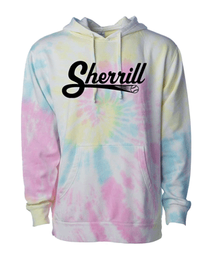 PRM4500TD- SHERRILL ADULT Midweight Tie-Dyed Hooded Sweatshirt