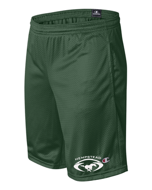 S162- HEMPSTEAD FOOTBALL Champion - Polyester Mesh 9" Shorts with Pockets