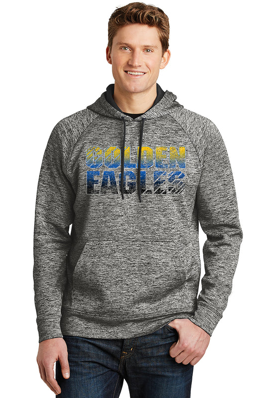 ST225- MAZZUCHELLI Black Electric Sport-Tek® Heather Fleece Hooded Pullover