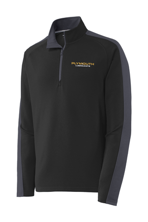 ST861- PLYMOUTH LUBES Textured Colorblock 1/4-Zip Pullover