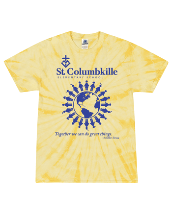 CD101Y- ST. COLUMBKILLE Tie-Dye Youth 5.4 oz. 100% Cotton Spider T-Shirt