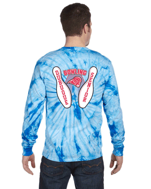 CD2000- DBQ SENIOR BOWLING Tie-Dye Adult 5.4 oz. 100% Cotton Long-Sleeve T-Shirt