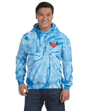 CD877- DBQ SENIOR BOWLING Tie-Dye Adult 8.5 oz. Tie-Dyed Pullover Hood