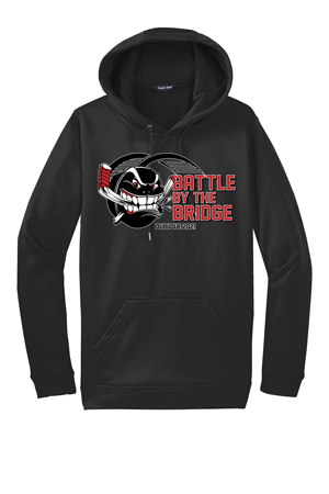 F244- DYHA Black Adult Sport-Wick® Fleece Hooded Pullover