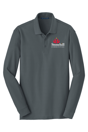 K100LS- STONEHILL Port Authority® Long Sleeve Core Classic Pique Polo