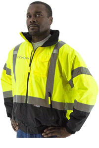 75-1311- CONLON CONSTRUCTION Majestic High Visibility Waterproof Jacket